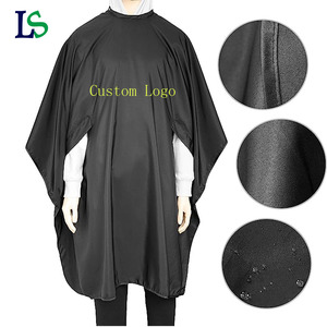 Capa de peluquero de gran oferta, capa de salón de corte de pelo con orificio para el brazo, logotipo personalizable, impermeable, profesional, gran peluquero, <span class=keywords><strong>peluquería</strong></span> - Product Image 1