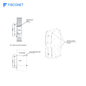FTTH 내장 1*8 빔 스플리터 8 개 가입자 수용 IP65 ABS + PC 광섬유 액세스 터미널 8 포트 광섬유 터미널 박스 - Product Image 3