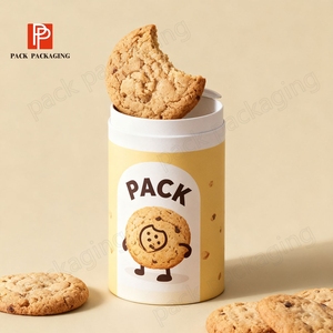 Tùy Chỉnh Thiết Kế Sang Trọng Sô Cô La Lớn Ống Giấy Bao Bì Với Hộp Cho Kẹo Sô Cô La Bánh Quy Ngọt Ngào Bao Bì - Product Image 2