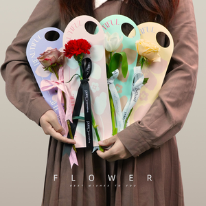 花の包装紙350g特殊紙桜エレガント花の包装紙シングルローズ包装花の紙 - Product Image 1