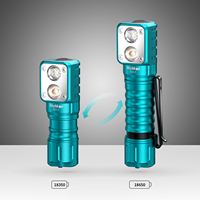 Lampe frontale Wurkkos 2000LM à double LED LH351D SST20 rechargeable 18650, lampe torche HD15 avec charge inversée