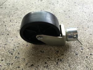 Ruota Girevole in Polietilene 2x6 Pollici per Martinetti 2k / 5k con Tubo da 2 Pollici, Ruota di Pendenza per Martinetti - Product Image 1