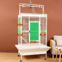 Cage à perroquets de luxe XL - Nouvelle cage d'élevage haut de gamme en fil d'acier à faible teneur en carbone, espace extra large pour un foyer bienheureux