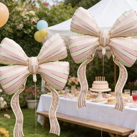 Ballons en feuille métallisée en forme de nœud papillon, nouveau design, pour la décoration de fêtes, mariages, événements intérieurs et extérieurs, fournitures de ballons
