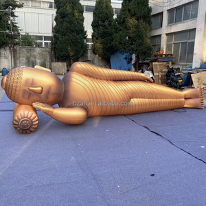 Statue de <span class=keywords><strong>Bouddha</strong></span> <span class=keywords><strong>gonflable</strong></span> géante dorée personnalisée, <span class=keywords><strong>Bouddha</strong></span> couché pour la décoration des festivals bouddhistes du temple, événements religieux - Product Image 2