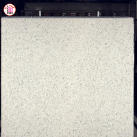 Dalle de quartz blanc moucheté sur mesure pour comptoir de café commercial, îlot de cuisine, décoration murale intérieure