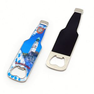 Custom Wedding White Plastic Beer Cap Shape Magnetic Metal Bottle Opener <b>Fridge</b> Magnet - Product Image 5