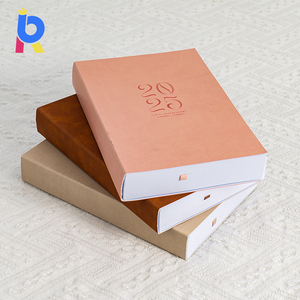 <span class=keywords><strong>A4</strong></span> A5 máy tính xách tay biểu tượng tùy chỉnh PU da kế hoạch đầy màu sắc chương trình nghị sự tạp Chí - Product Image 1