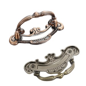 Poignées de porte d'armoire en alliage de zinc de style européen, pour tiroirs, armoires, meubles, quincaillerie décorative durable - Product Image 5