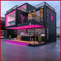 Maisons conteneurs : lieux populaires pour les influenceurs, boutiques de bubble tea et de café, designs de conteneurs, conteneurs mobiles, structure en acier