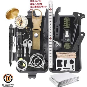 Kit de survie en plein air Creator 27 en 1, ensemble d'outils multifonctions en alliage d'aluminium pour le camping, la randonnée et les situations d'urgence - Product Image 1