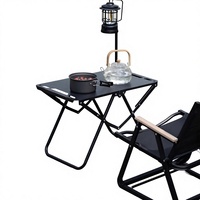 Ensemble table et chaises pliantes tactiques en acier carbone pour le camping, mobilier d'extérieur portable à ouverture rapide