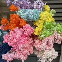 Haute qualité Real Touch Mini fleur de riz séché préservé Bouquet de fleurs tige naturelle maison éternelle saint valentin pâques