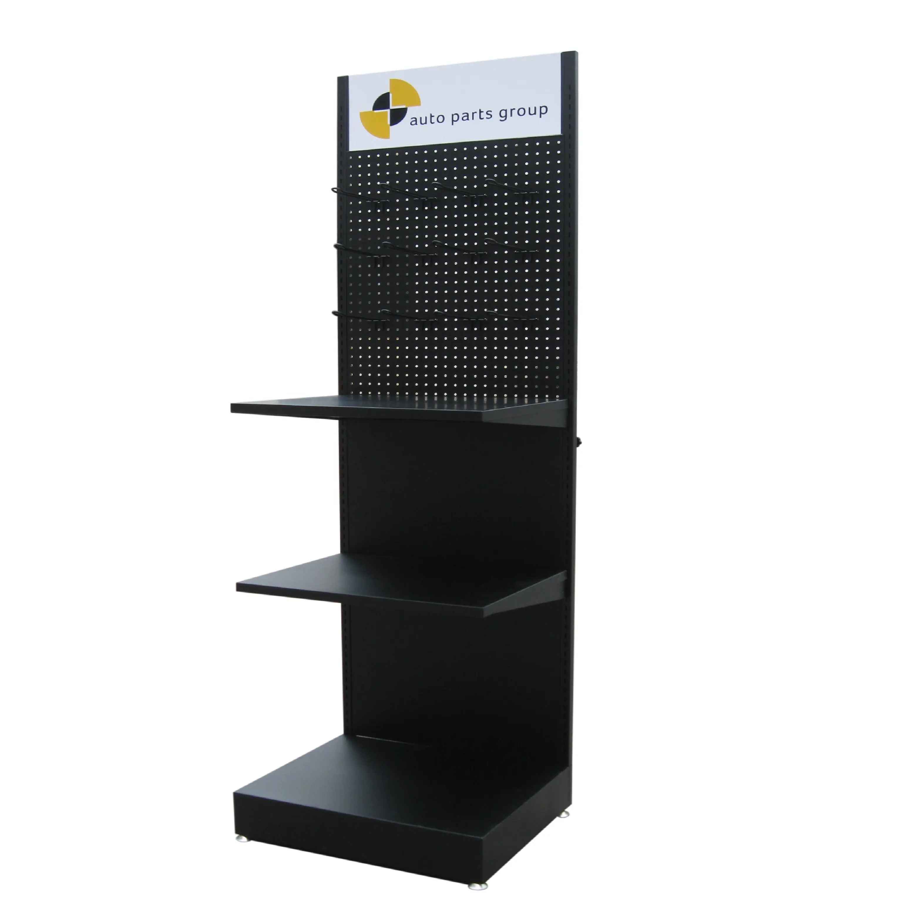 Customized Size High Quality Pegboard Metal Display Rack stands for convenience store