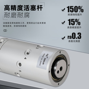 กระบอกสูบแบบหมุน JQC MR2-NS 360 องศา อลูมิเนียมอัลลอยด์ทนทานต่อการสึกหรอความเร็วสูง สำหรับโรงงานผลิต - Product Image 5