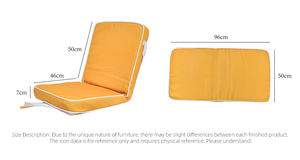 Silla Reclinable Acolchada <span class=keywords><strong>de</strong></span> Estilo Mediterráneo, Silla <span class=keywords><strong>de</strong></span> Piso Ajustable <span class=keywords><strong>de</strong></span> 5 Posiciones para Clubes <span class=keywords><strong>de</strong></span> Playa <span class=keywords><strong>de</strong></span> Alta Gama, Estudios <span class=keywords><strong>de</strong></span> Bienestar y Zen - Product Image 6