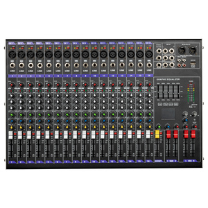 Consola mezcladora profesional para DJ AX Professional de 8, 12 y 16 canales con MP3, USB, procesador de 128 efectos para presentaciones en escenario. - Product Image 1