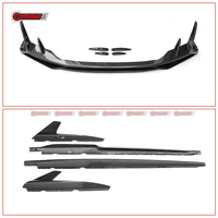 Kit Carrosserie R8 en Fibre de Carbone Sec Style Capri pour Audi R8 2019-2025 : Lame de Pare-chocs Avant, Canards, Jupes Latérales, Diffuseur Arrière - Pièces Auto