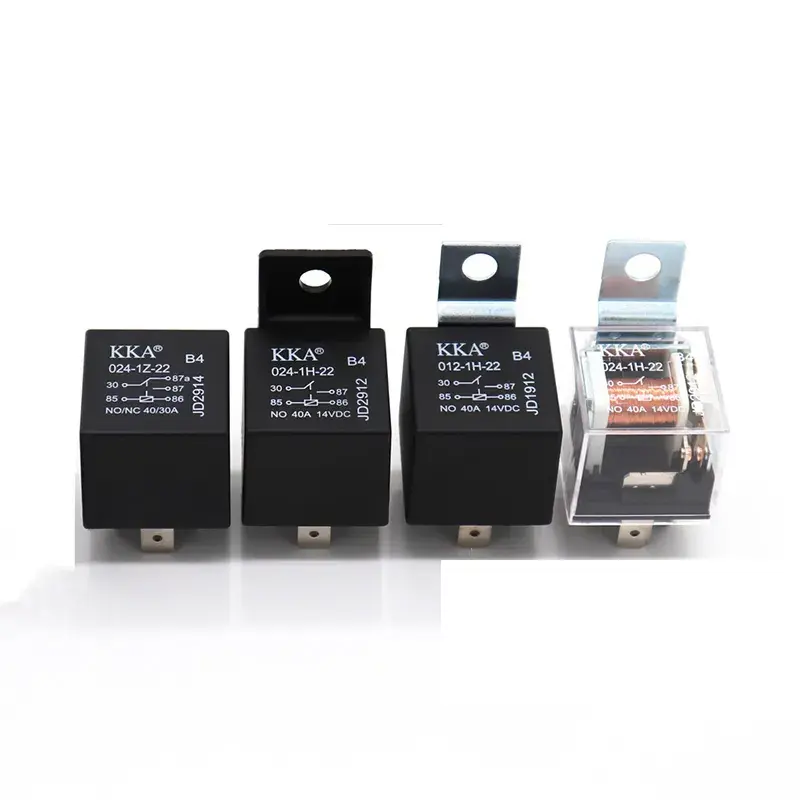 ROHS Auto parts market with without bracket 4 pin 4P 5pin 5P relay 12v 24v terminals automotive relay car auto relay mini relais