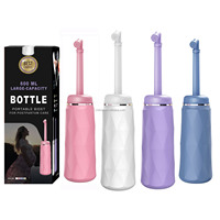 Bidet de voyage portable 600 ml 400 ml, pliable, anti-fuite, pour salle de bain, design contemporain, soins personnels, extérieur