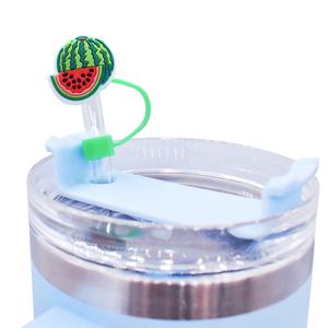 Sombrero de Paja de Alta Calidad con Temática de Frutas de Dibujos Animados, Decoración de Fiesta de Plástico de 10mm, Accesorios de Bar con Sombrilla de Frutas y Tapa Antipolvo - Product Image 3