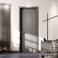 Porte intérieure composite manuelle au design moderne avec isolation phonique imperméable et prévention incendie pour utilisation en appartement
