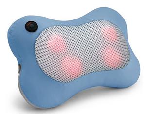 Almohada masajeadora de viaje para cuello y espalda, cojín sin cable recargable 3d Shiatsu con calor para aliviar el dolor - Product Image 1