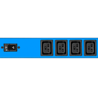 PDU monophasé intelligent à 24 voies avec 20 prises C13 et 4 prises C19, surveillance et contrôle à distance SNMP, unité de distribution d'alimentation