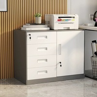 Armoire de classement métallique au design moderne et minimaliste, antistatique, avec serrure – Rangement pour cloison de salle de conférence