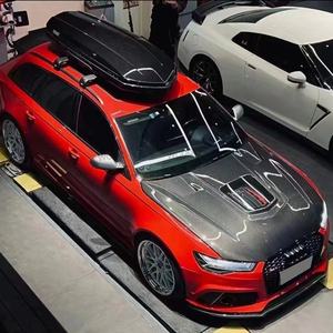 Cofano anteriore in fibra di carbonio per <span class=keywords><strong>Audi</strong></span> A6 S6 <span class=keywords><strong>RS6</strong></span> A7 RS7 2012-2018 potenziato stile IMP cofano motore anteriore copricalvola parti auto - Product Image 6