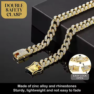 Nuevas tendencias <span class=keywords><strong>Bling</strong></span> Crystal Luxury Cuban Link <span class=keywords><strong>Collar</strong></span> para mascotas <span class=keywords><strong>Collar</strong></span> Chunky Diamond <span class=keywords><strong>Dog</strong></span> <span class=keywords><strong>Chain</strong></span> - Product Image 5