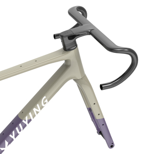 Set Telaio Super Leggero in Carbonio per Bici da Corsa Adatto a Percorsi Gravel e Urbani a Lunga Distanza con Reggisella da 31.6mm - Product Image 1