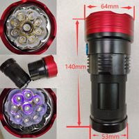 Lampe torche UV 310nm 300nm 305nm 315nm 308nm 311nm, lumière LED UV tactile