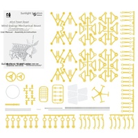 Projets de bricolage scientifiques et technologiques : animaux bioniques, bêtes mécaniques, kits de construction de monstres, petits jouets, voitures à énergie éolienne, voitures à vent