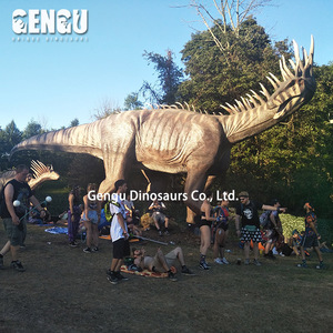 Dinosaurio Animatronic <span class=keywords><strong>de</strong></span> tamaño Real, modelo <span class=keywords><strong>de</strong></span> <span class=keywords><strong>parque</strong></span> interior 3D, dinosaurio para centros comerciales, lugares públicos, aeropuertos, guarderías, guarderías, Metal - Product Image 4