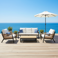 Modernes Design Terrassen möbel Set Garten tisch Stuhl mit Sofa für Home Hotel Warehouse oder Eingang für Wohnzimmer