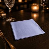 Serviette de table 100 % coton à motif œil-de-perdrix, teinte en fil, motif pointillés lavande, pour hôtel, restaurant, café