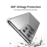 Trou vente 1.5mm d'épaisseur Transparent TPU étui de protection pour téléphone pour Samsung pour Galaxy S30 S21 S21 Ultra Plus appareils mobiles