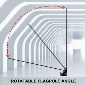 Drapeau de capot de voiture personnalisé en polyester écologique avec impression double face, drapeau automobile personnalisé, clip de fenêtre, design de mât en plastique - Product Image 5