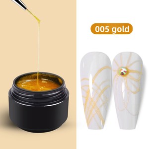 ZHIJIA Nouveau Gel Araignée pour Nail Art à Effet Fil Tressé 5ml UV Non Toxique, Flacon Design, Peinture Créative Couleurs, Thérapie Lumineuse, DIY Fleurs - Product Image 4