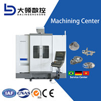 Centre d'usinage CNC 5 axes DL VDU650, fraiseuse simultanée haute précision, commande universelle GSK, BT50 simple, CE EAC