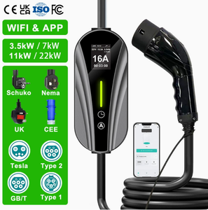 Nuevo Cargador Portátil para Vehículos Eléctricos Tipo 2 de 7kW, Pistola de Carga para Vehículos Eléctricos de Nivel 2 con Pantalla LCD para Uso Doméstico y de Viaje - Product Image 5