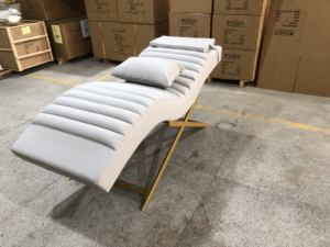 Modern Silicone leather Gold Stainless Steel Eyelash Eyelash Eyebrow Bed Luxury Lash Bed for Facial Beauty Salon Furniture - Product Image 6