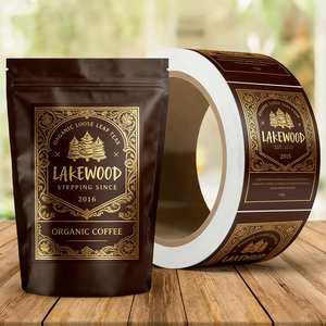 Etiquetas Adhesivas Impermeables para Bolsas de Café FX Roast, Impresión en Papel para Bolsas de Café, Etiquetas para Bolsas de Plástico - Product Image 5