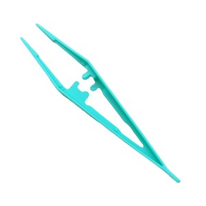 แหนบพลาสติกป้องกันไฟฟ้าสถิตย์ที่แข็งแรง 10.5 ซม. ปลายหยักตรง สีเขียว สีน้ำเงิน เกรดอุตสาหกรรม ใช้ในบ้าน - Product Image 2