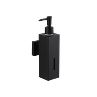 Distributeur de savon liquide et de shampoing mural moderne en acier inoxydable rechargeable pour toilettes et salle de bain