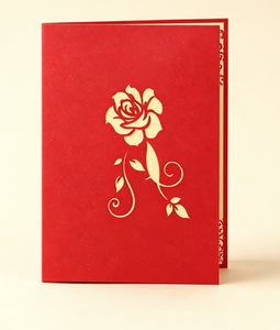 Carte de vœux 3D en forme de rose pour petite amie, parfaite pour la Saint-Valentin et les anniversaires, avec une ambiance romantique et cérémonieuse - Product Image 6