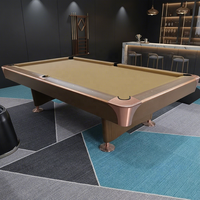 Professioneller Turnier-Billardtisch mit hochwertiger Schieferplatte und Ballrücklauf, amerikanischer kommerzieller Stil, Diamant-Billardtisch 9ft 8ft 7ft
