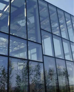 แผงอลูมิเนียมติดผนังแบบติดผนังอาคารพาณิชย์พร้อมกระจกเต็มบานซ่อนโครงโลหะสไปเดรลสำหรับโรงพยาบาล - Product Image 3