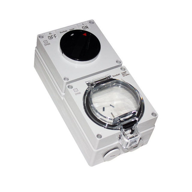 IP66 Waterproof and Durable Industrial Outdoor Socket Switch Australian Style Rainproof Power Socket Box